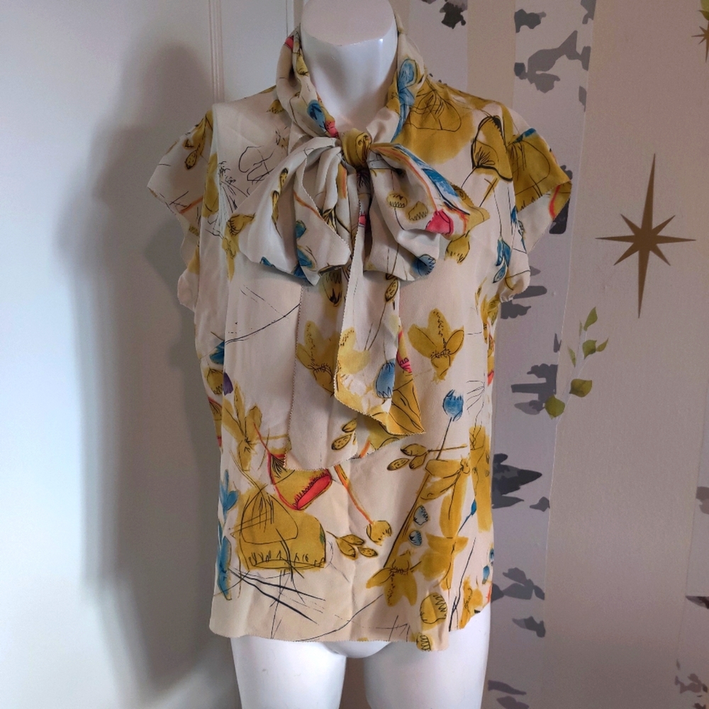 Women's Twenty8Twelve Pussy Bow Blouse S
